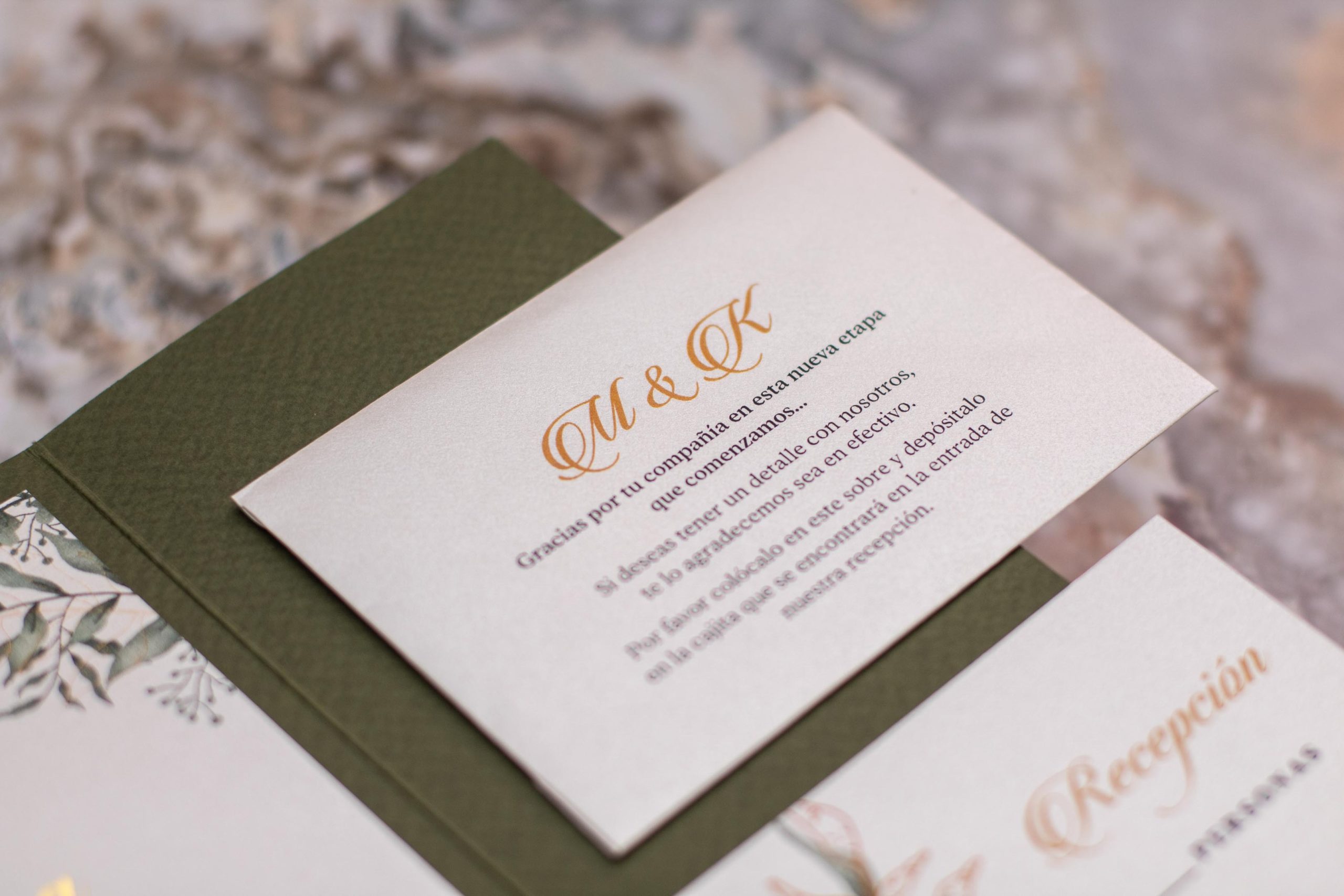 Sobres de regalo en efectivo