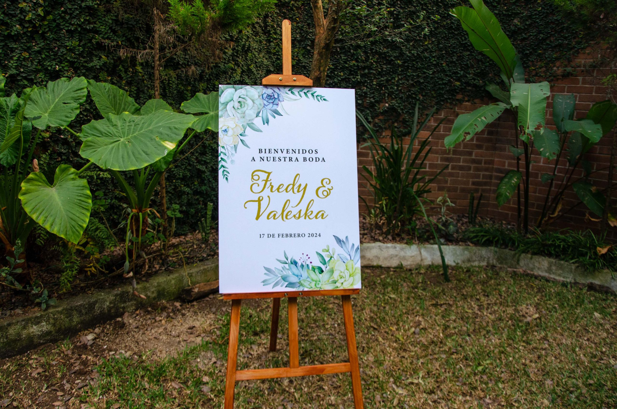 Rótulo de boda impreso