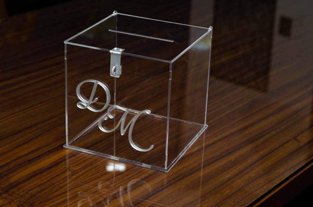 Caja de efectivo Acrílico