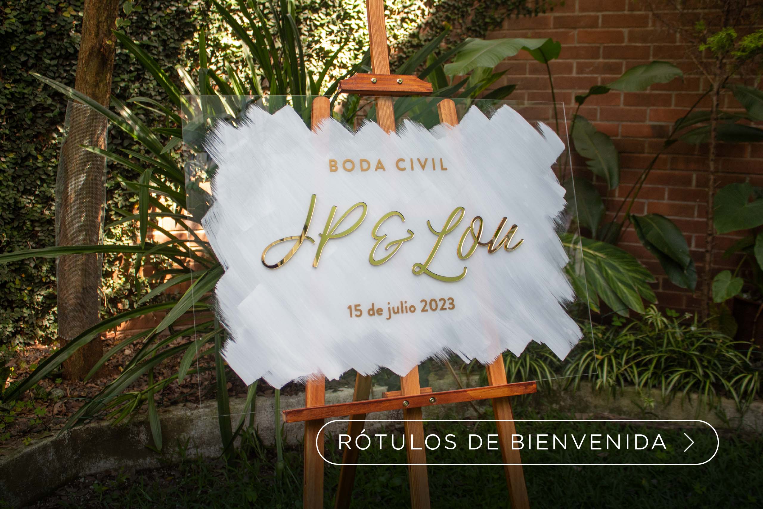 Rótulos de Bienvenida en Acrílico y PVC