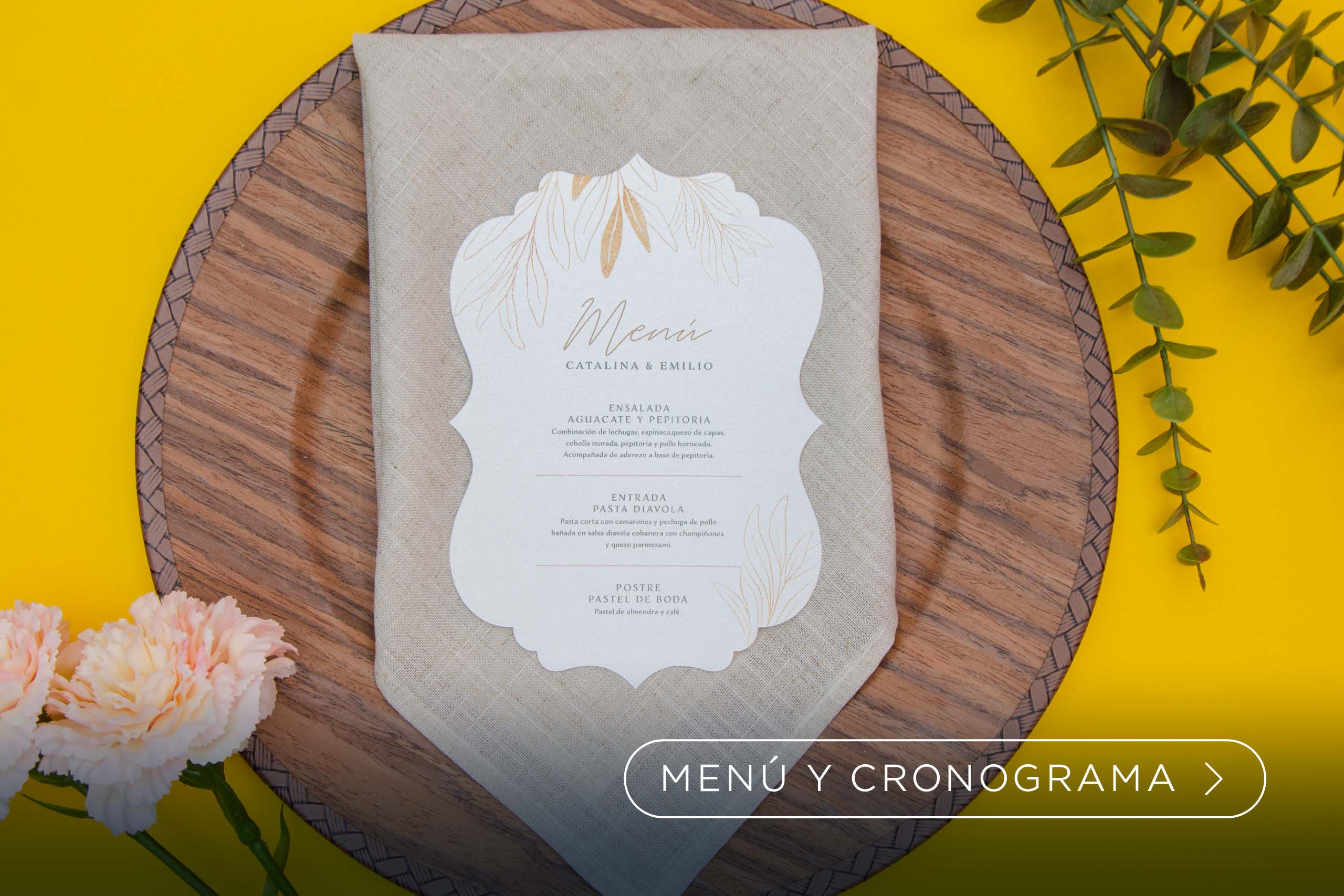Menús de boda