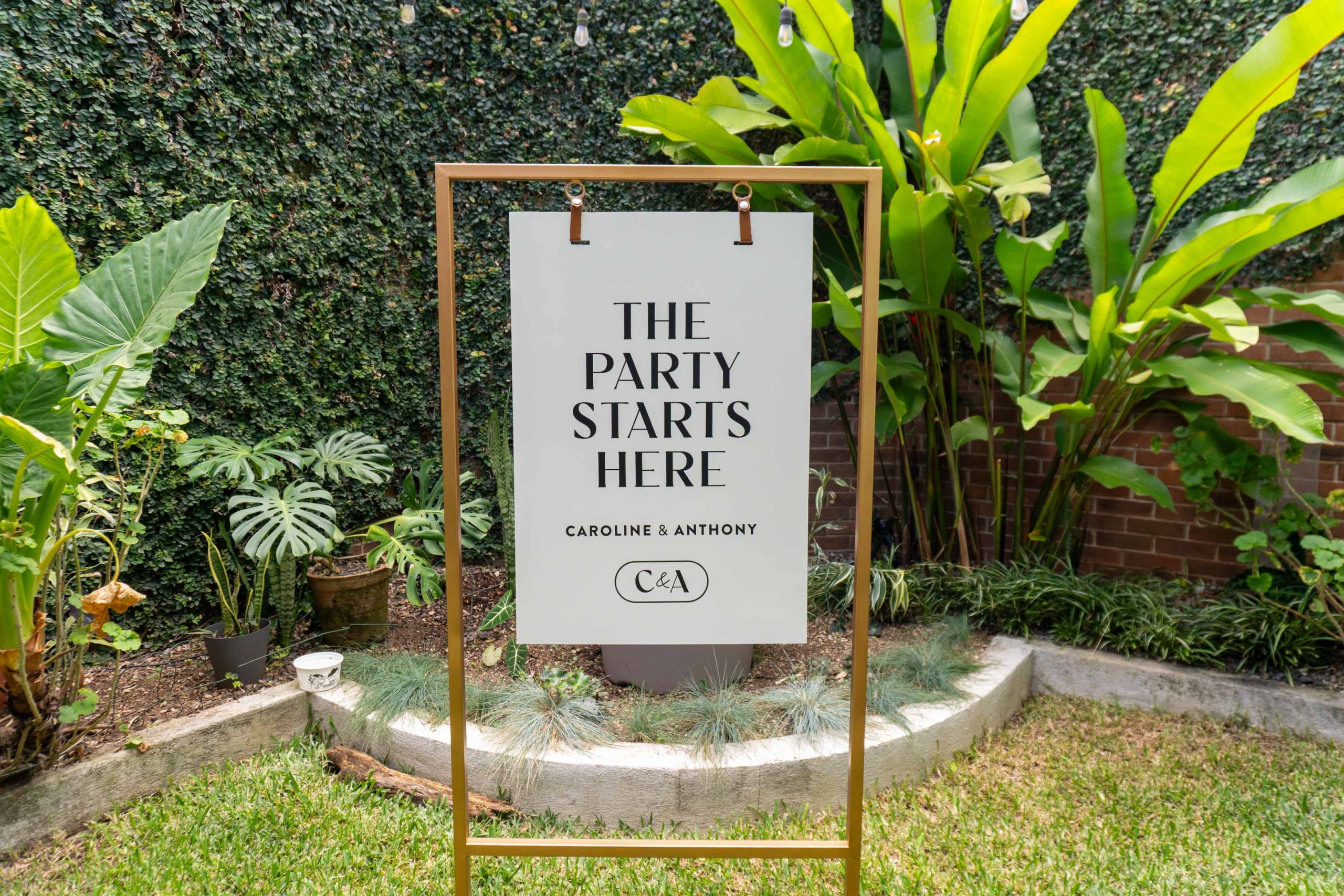 Rótulos de Bienvenida para Boda